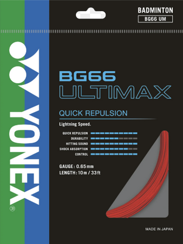 Yonex BG66 Ultimax Badminton String - TopSpin Tennis Shop