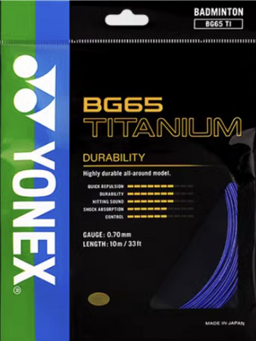 Yonex BG65Ti Badminton String - TopSpin Tennis Shop