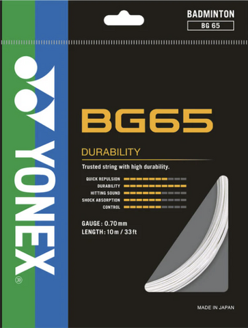 Yonex BG65 Badminton String - TopSpin Tennis Shop