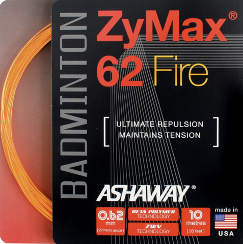 Ashaway ZyMax62 Fire Badminton String