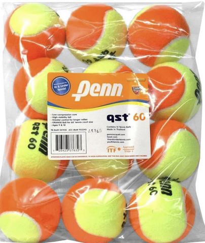 Penn QST 60 Orange Tennis Balls